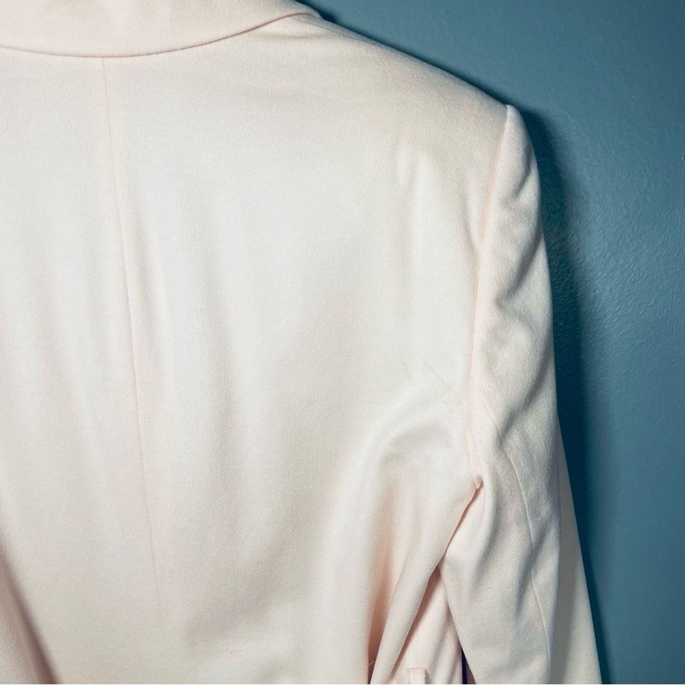 SOLD ESCADA Margaretha Ley 90’s Baby Pink Belted Dbl Breast Wool Cashmere Blazr - Picture 16 of 16